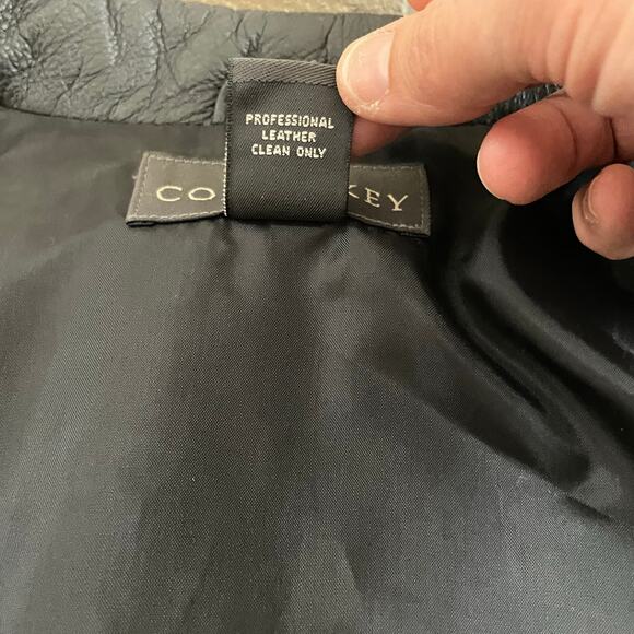 Copper Key Leather Jacket Long Sleeve Full-Zip Black Girls US Size L Large - Picture 11 of 12